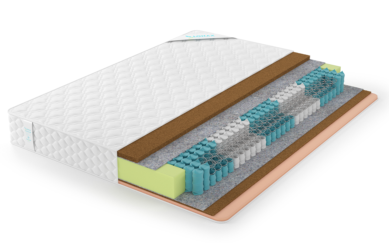матрас Lonax Ассорти Cocos Medium Econom TFK 5 зон 1 Lonax Ассорти Cocos Medium Econom TFK 5 зон